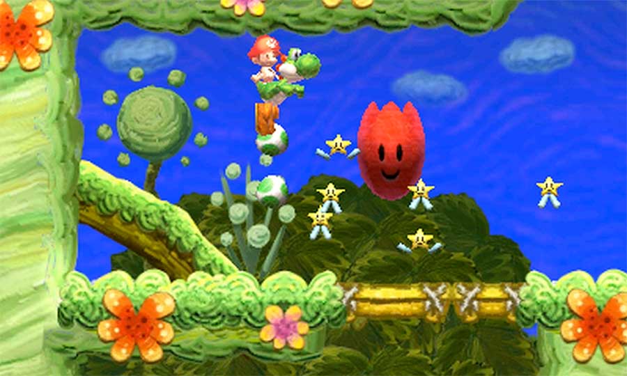 Test 3DS Yosh'is Island Graphismes