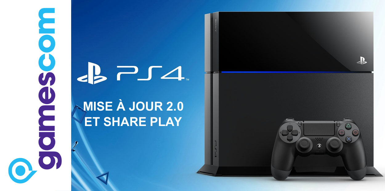 sony ps4 mise à jour 2.0 share play