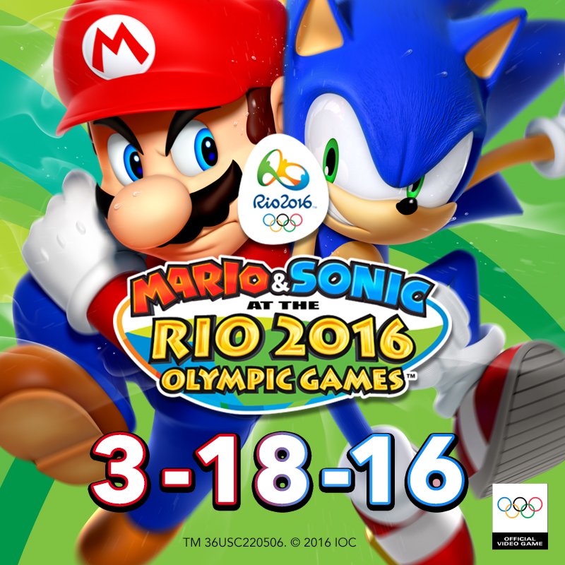 mario and sonic at the rio 2016 olympic games