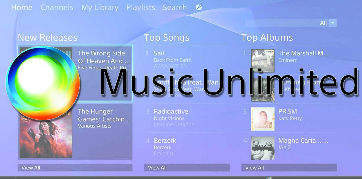 music unlimited sony ps4