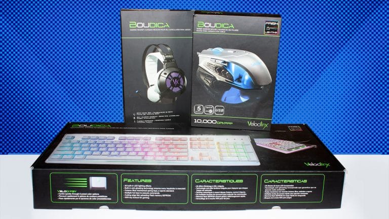 Test des produits Velocilinx Boudica - Clavier, souris, casque d'écoute